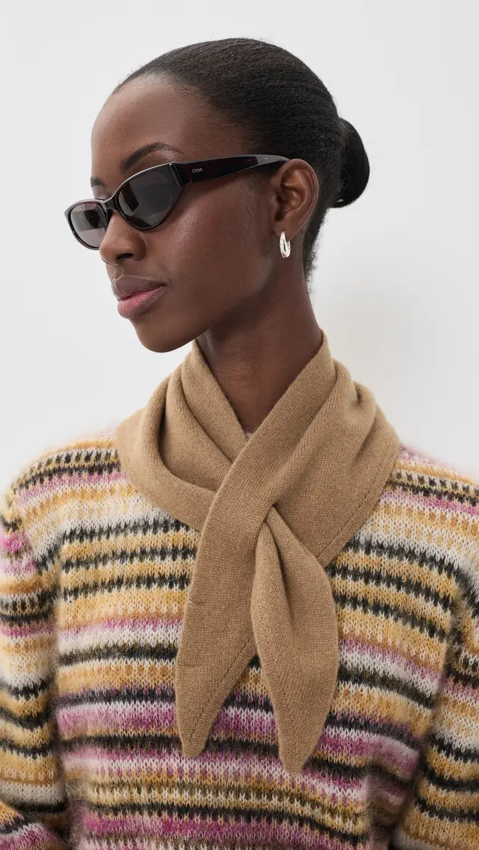 Hat Attack Triangle Wool Knit Scarf | Thumbnail 3 Hat Attack Triangle Wool Knit Scarf | Thumbnail 3