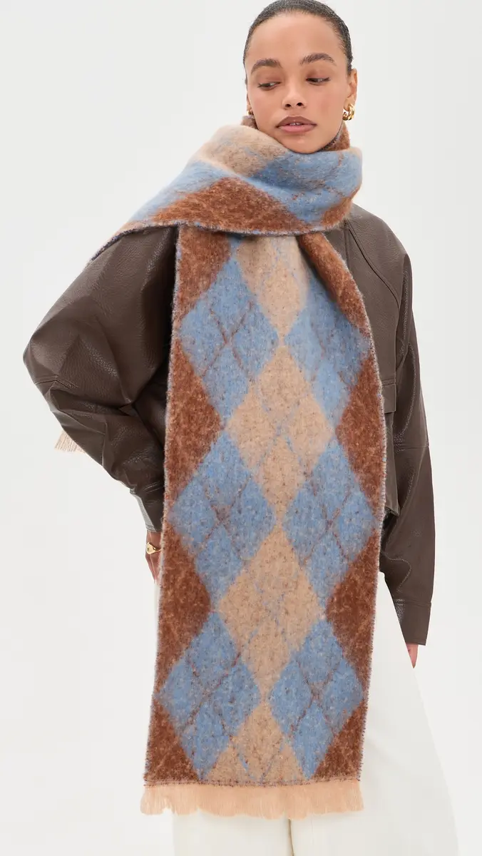 Hat Attack Argyle Scarf | Thumbnail 3 Hat Attack Argyle Scarf | Thumbnail 3