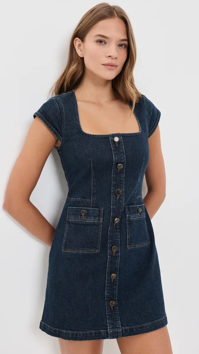 PAIGE Joanna Denim Mini Dress | Thumbnail 2 PAIGE Joanna Denim Mini Dress | Thumbnail 2