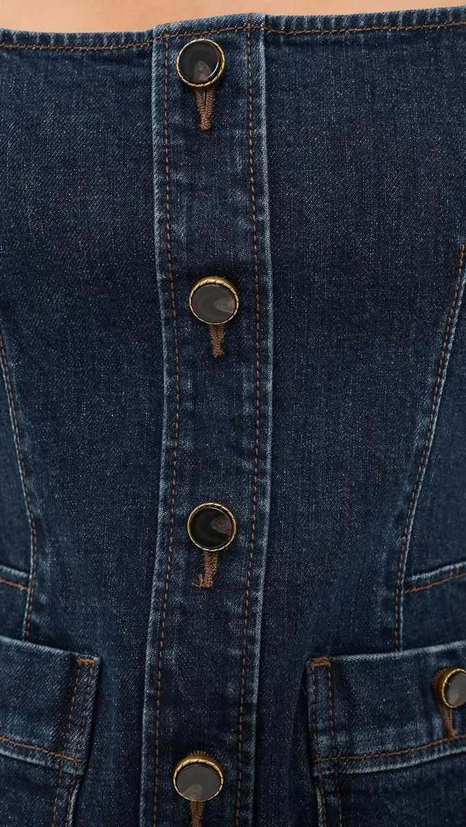 PAIGE Joanna Denim Mini Dress | Thumbnail 6 PAIGE Joanna Denim Mini Dress | Thumbnail 6