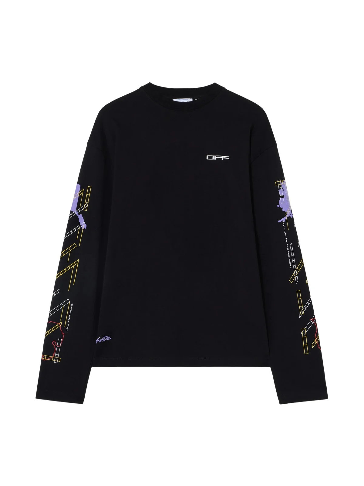 Off-White Archigeography Arrow Skate Long Sleeve T-Shirt