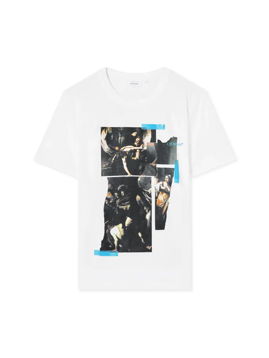 Off-White Tape Mercy Regular T-Shirt | Image 1 Off-White Tape Mercy Regular T-Shirt | Image 1