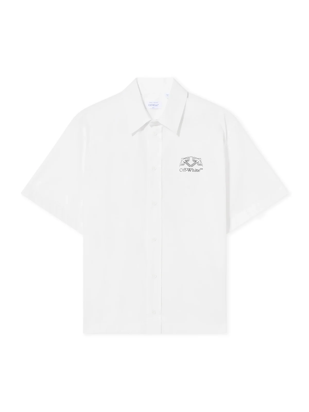 Off Line Half Arrow Poplin Slim Bowling Shirt Off Line Half Arrow Poplin Slim Bowling Shirt