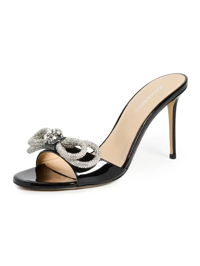 Double Bow Patent Leather Heels Double Bow Patent Leather Heels