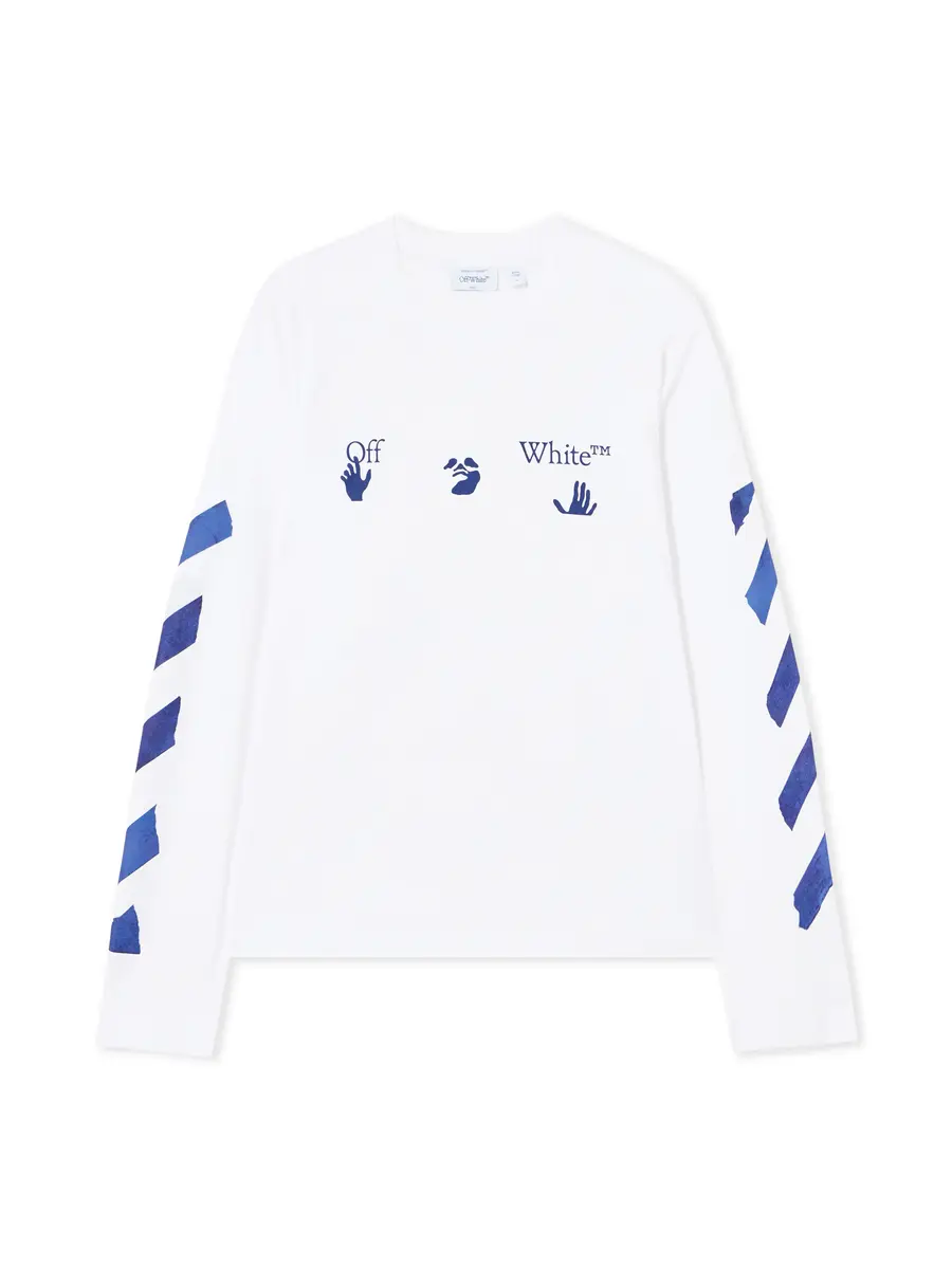 Off-White Bacco Arrow Skate Long Sleeve T-Shirt | Image 1 Off-White Bacco Arrow Skate Long Sleeve T-Shirt | Image 1