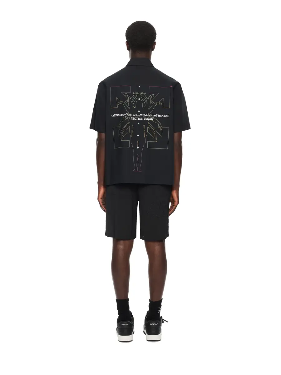 Off-White Chakra Arrow Poplin Slim Bowling Shirt | Thumbnail 4 Off-White Chakra Arrow Poplin Slim Bowling Shirt | Thumbnail 4