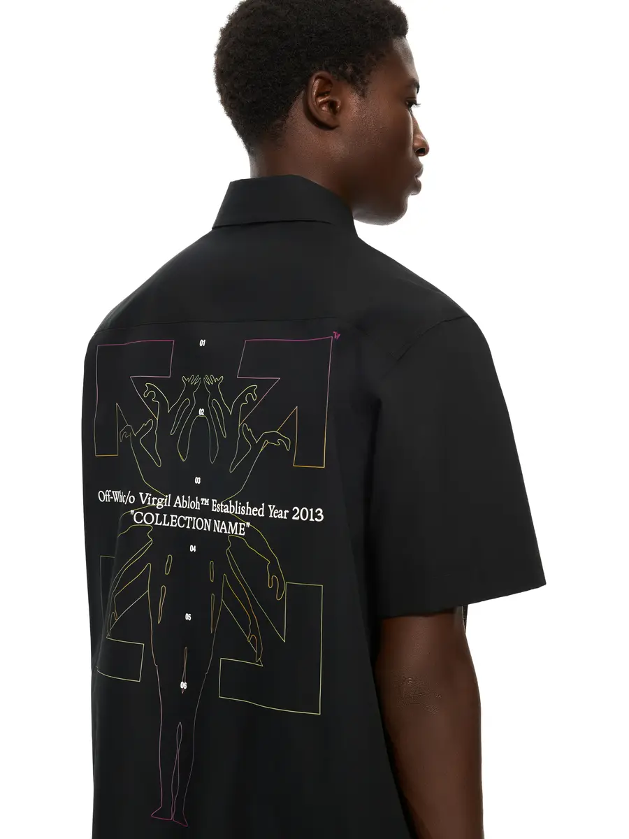 Off-White Chakra Arrow Poplin Slim Bowling Shirt | Thumbnail 5 Off-White Chakra Arrow Poplin Slim Bowling Shirt | Thumbnail 5