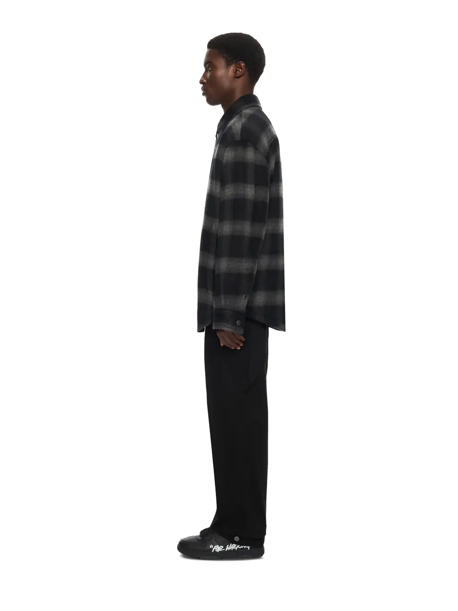 Off-White Flannel Wool Padded Overshirt Coat | Thumbnail 3 Off-White Flannel Wool Padded Overshirt Coat | Thumbnail 3