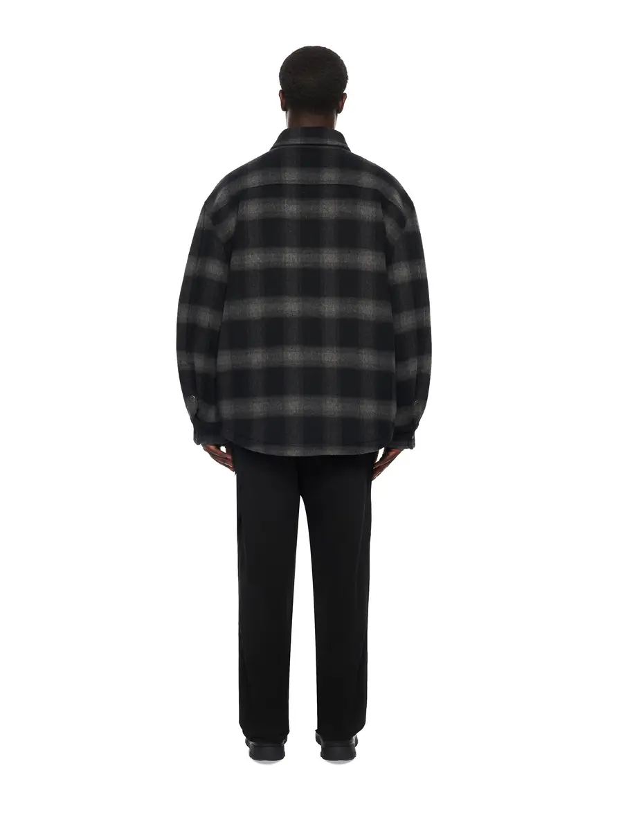 Off-White Flannel Wool Padded Overshirt Coat | Thumbnail 4 Off-White Flannel Wool Padded Overshirt Coat | Thumbnail 4