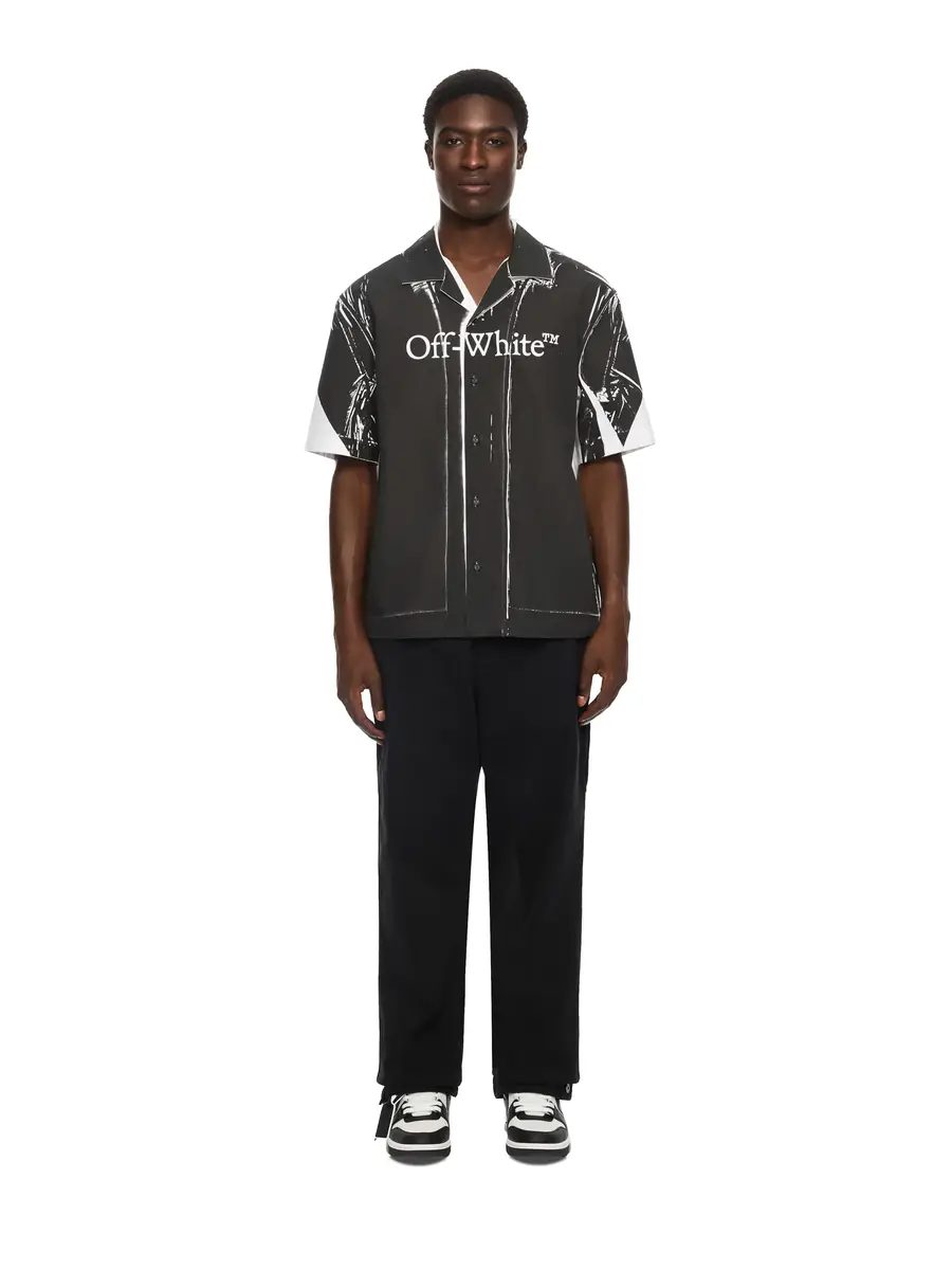 Off-White Negative Big Bookish Bowling Shirt | Thumbnail 2 Off-White Negative Big Bookish Bowling Shirt | Thumbnail 2