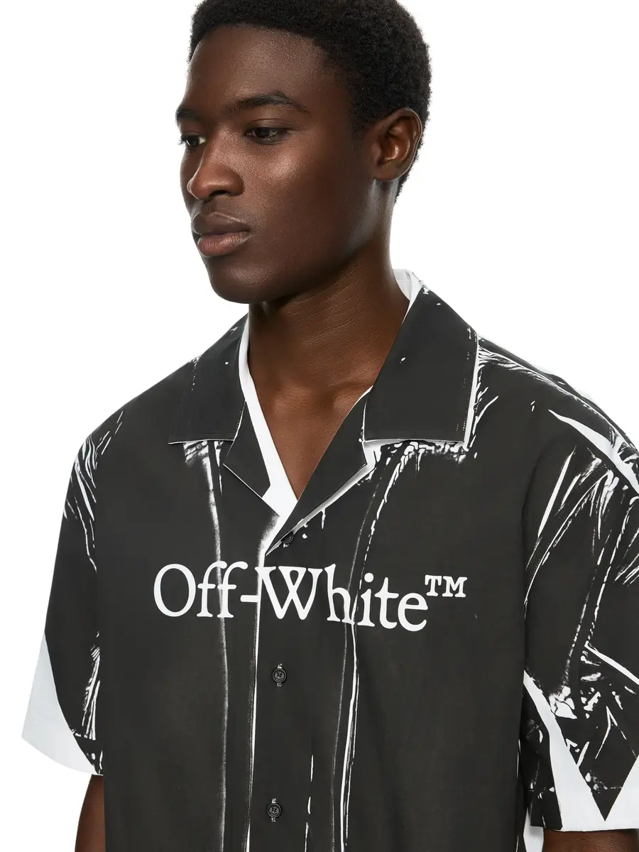Off-White Negative Big Bookish Bowling Shirt | Thumbnail 5 Off-White Negative Big Bookish Bowling Shirt | Thumbnail 5