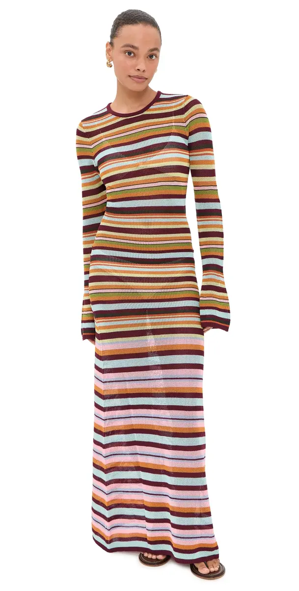 BEACH RIOT Joie Coverup Dress Paradise tripe | Image 1 BEACH RIOT Joie Coverup Dress Paradise tripe | Image 1