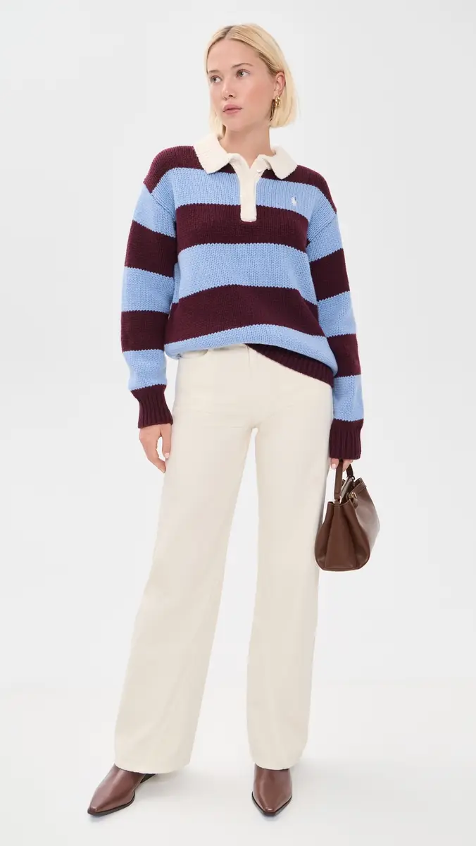 Polo Ralph Lauren Wool Striped Polo Sweater | Thumbnail 5 Polo Ralph Lauren Wool Striped Polo Sweater | Thumbnail 5