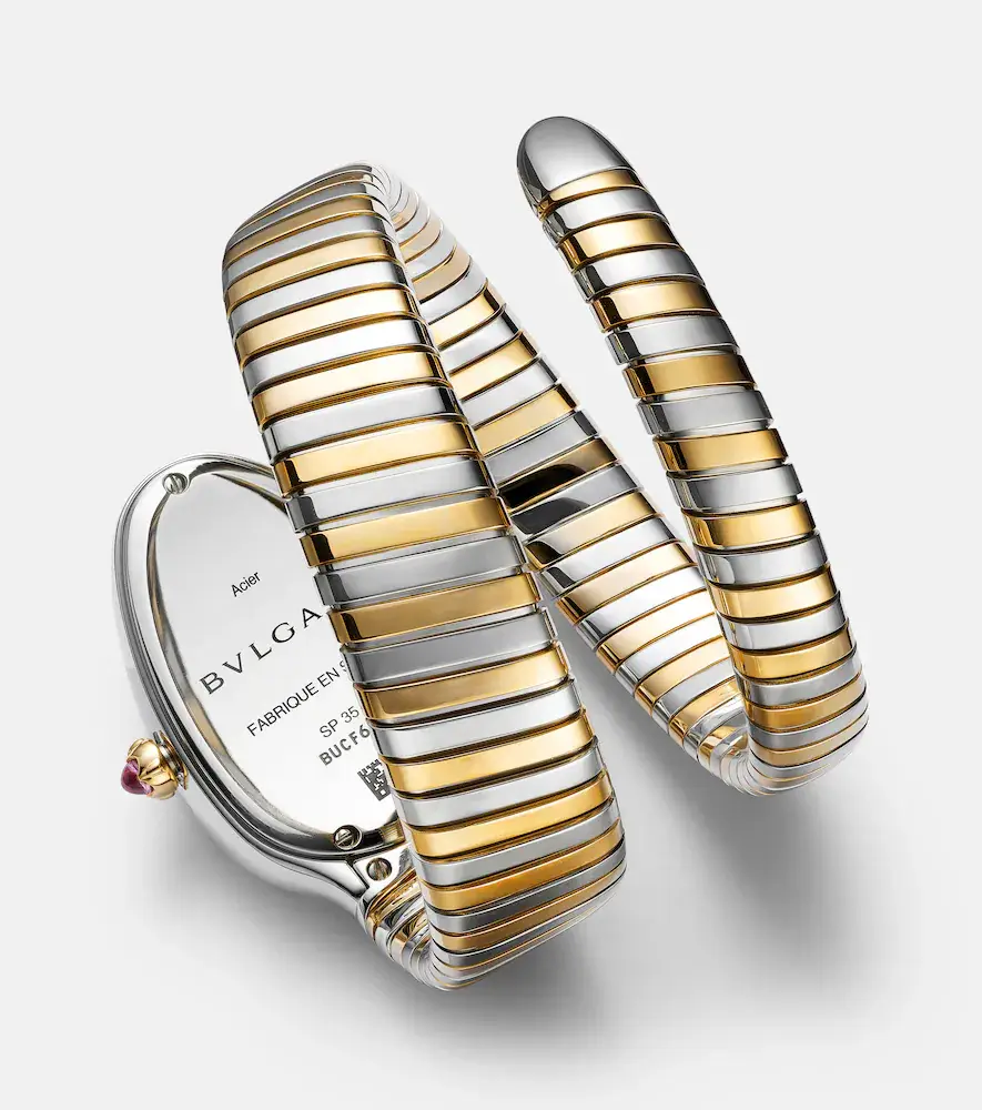 BVLGARI Serpenti Tubogas embellished 18kt gold and stainless steel watch | Thumbnail 7 BVLGARI Serpenti Tubogas embellished 18kt gold and stainless steel watch | Thumbnail 7