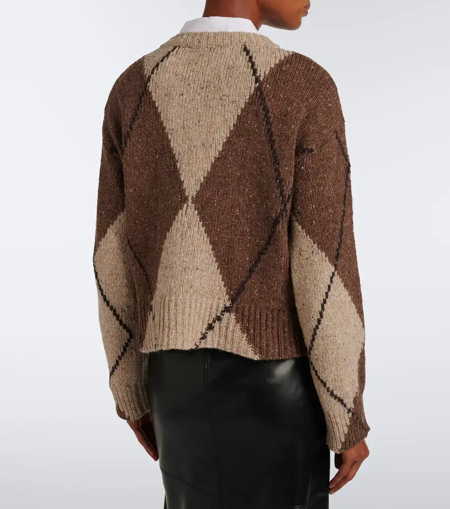 Altuzarra Parish argyle wool and alpaca blend sweater | Thumbnail 5 Altuzarra Parish argyle wool and alpaca blend sweater | Thumbnail 5