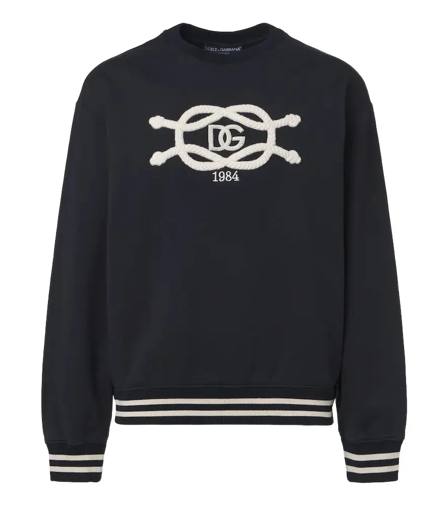 Dolce & Gabbana Logo embroidered sweatshirt | Image 1 Dolce & Gabbana Logo embroidered sweatshirt | Image 1