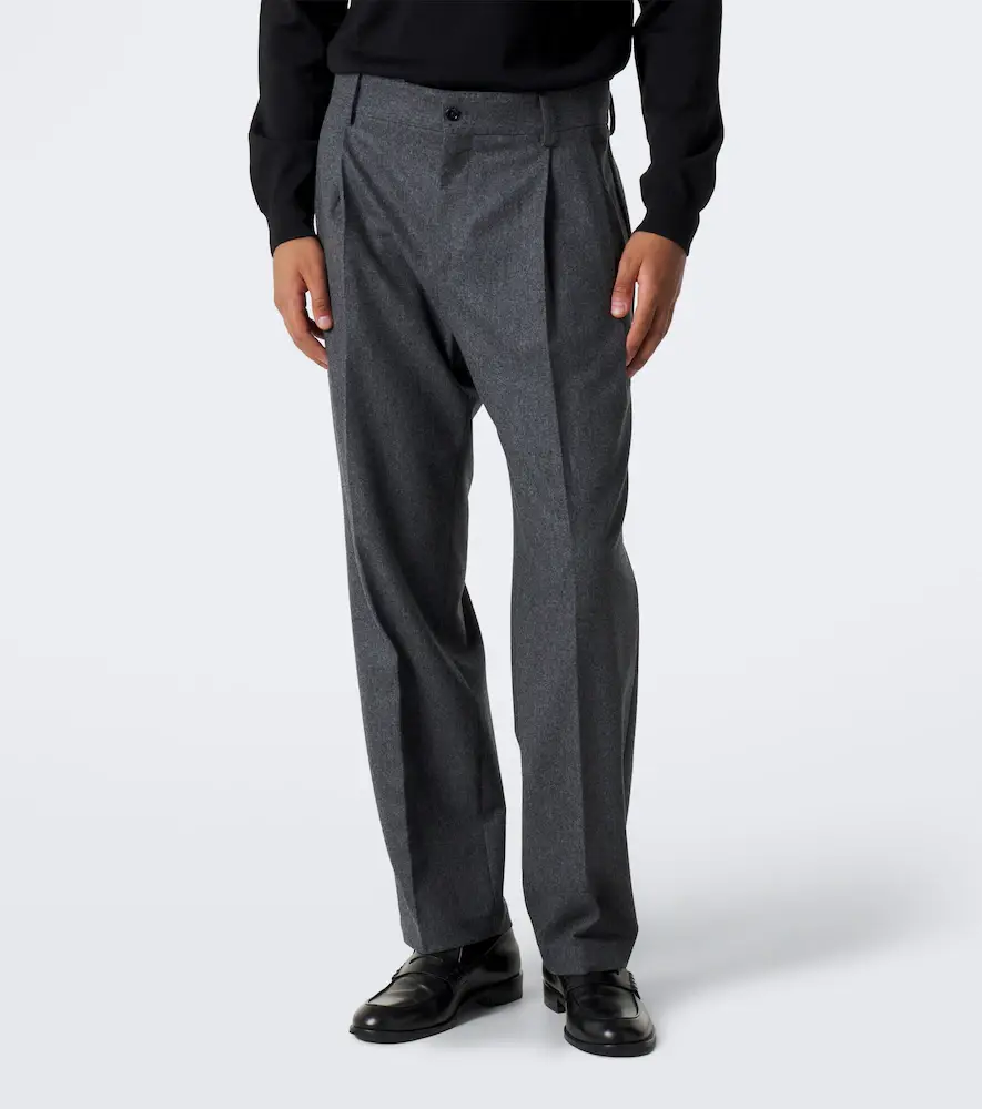Dolce & Gabbana Virgin wool flannel wide-leg pants | Thumbnail 4 Dolce & Gabbana Virgin wool flannel wide-leg pants | Thumbnail 4