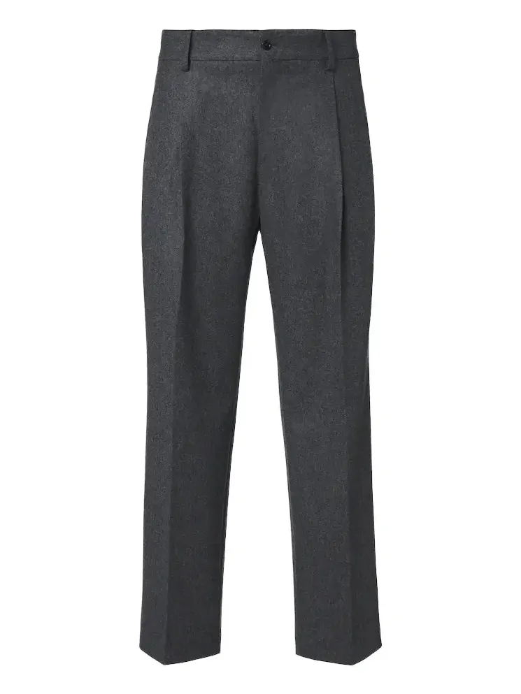 Virgin wool flannel wide-leg pants Virgin wool flannel wide-leg pants