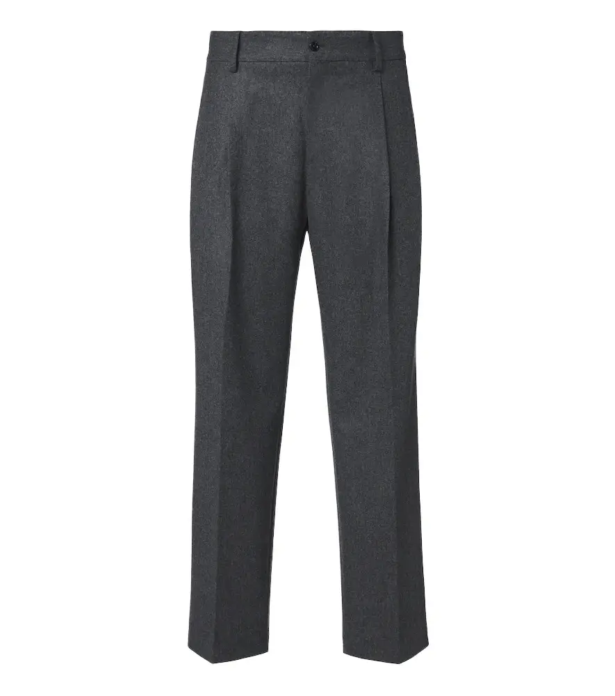 Dolce & Gabbana Virgin wool flannel wide-leg pants | Image 1 Dolce & Gabbana Virgin wool flannel wide-leg pants | Image 1