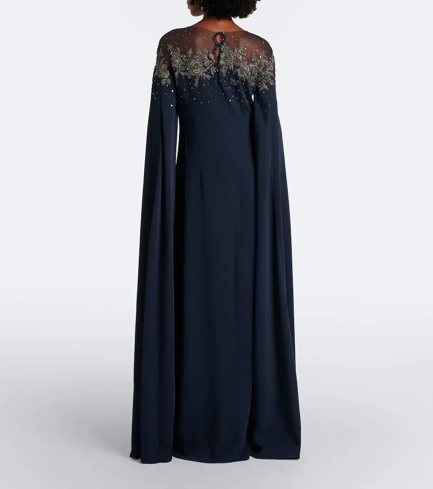 Carolina Herrera Embellished crêpe gown | Thumbnail 3 Carolina Herrera Embellished crêpe gown | Thumbnail 3