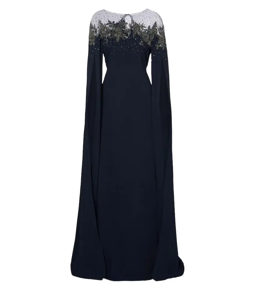 Carolina Herrera Embellished crêpe gown | Image 1 Carolina Herrera Embellished crêpe gown | Image 1