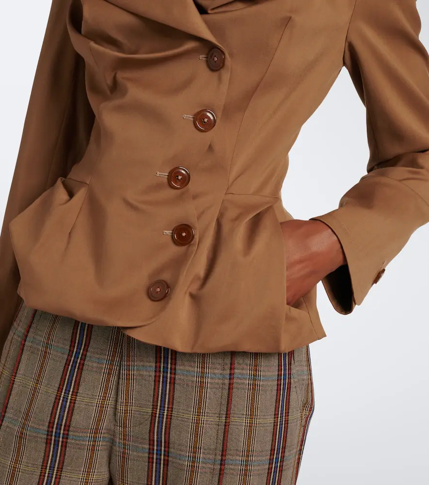 Vivienne Westwood Draped peplum virgin wool jacket | Thumbnail 2 Vivienne Westwood Draped peplum virgin wool jacket | Thumbnail 2
