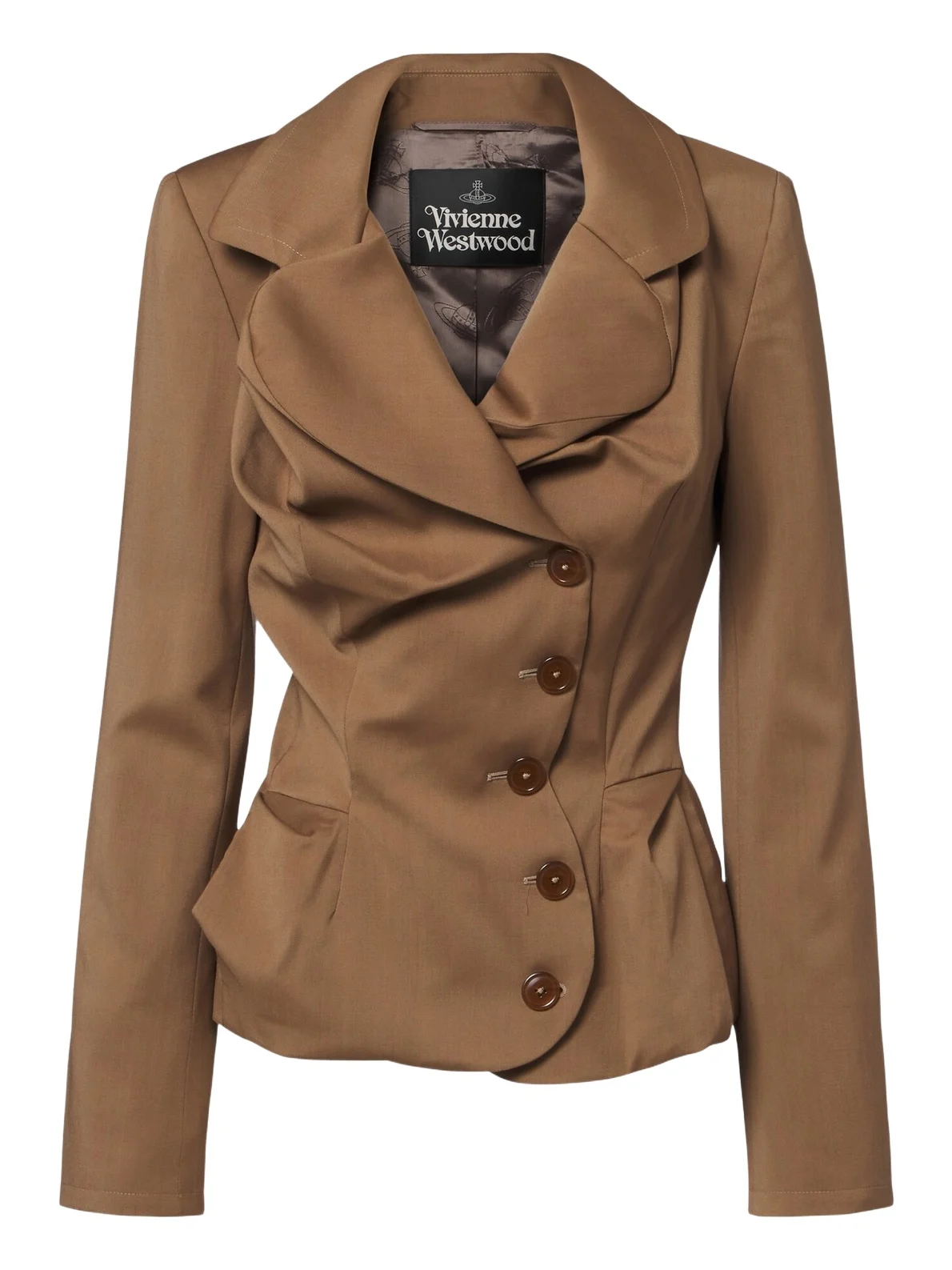 Vivienne Westwood Draped peplum virgin wool jacket