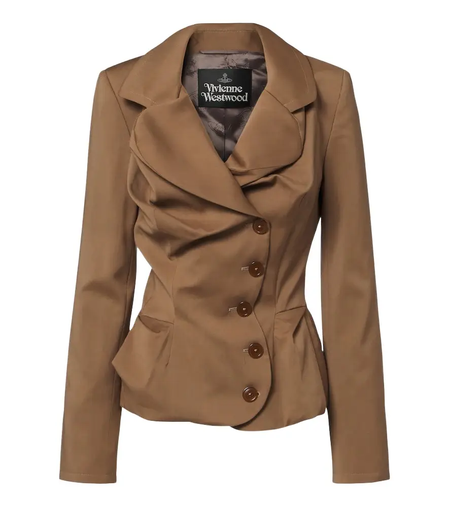 Vivienne Westwood Draped peplum virgin wool jacket | Image 1 Vivienne Westwood Draped peplum virgin wool jacket | Image 1