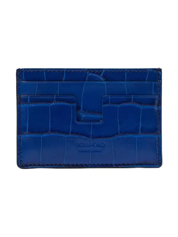 Leopard-print leather card holder Leopard-print leather card holder