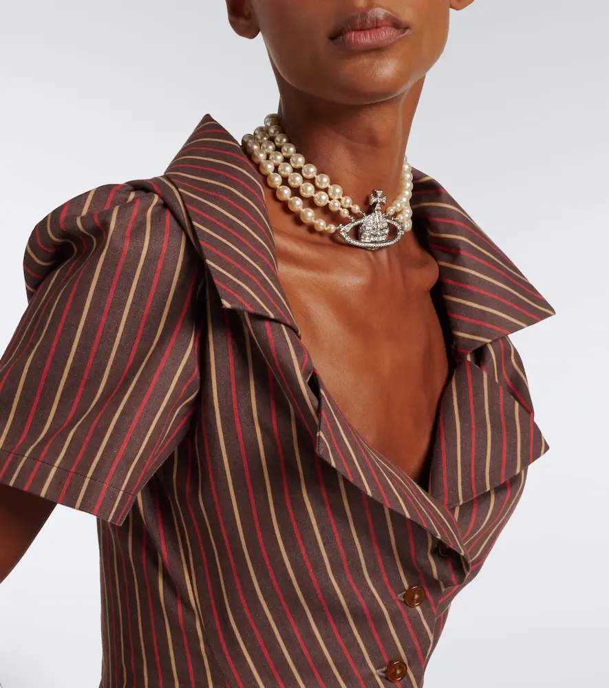 Vivienne Westwood Monday striped peplum cotton top | Thumbnail 2 Vivienne Westwood Monday striped peplum cotton top | Thumbnail 2