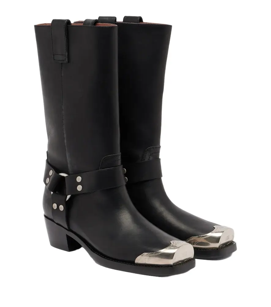 Paris Texas Roxy embellished leather biker boots | Image 1 Paris Texas Roxy embellished leather biker boots | Image 1