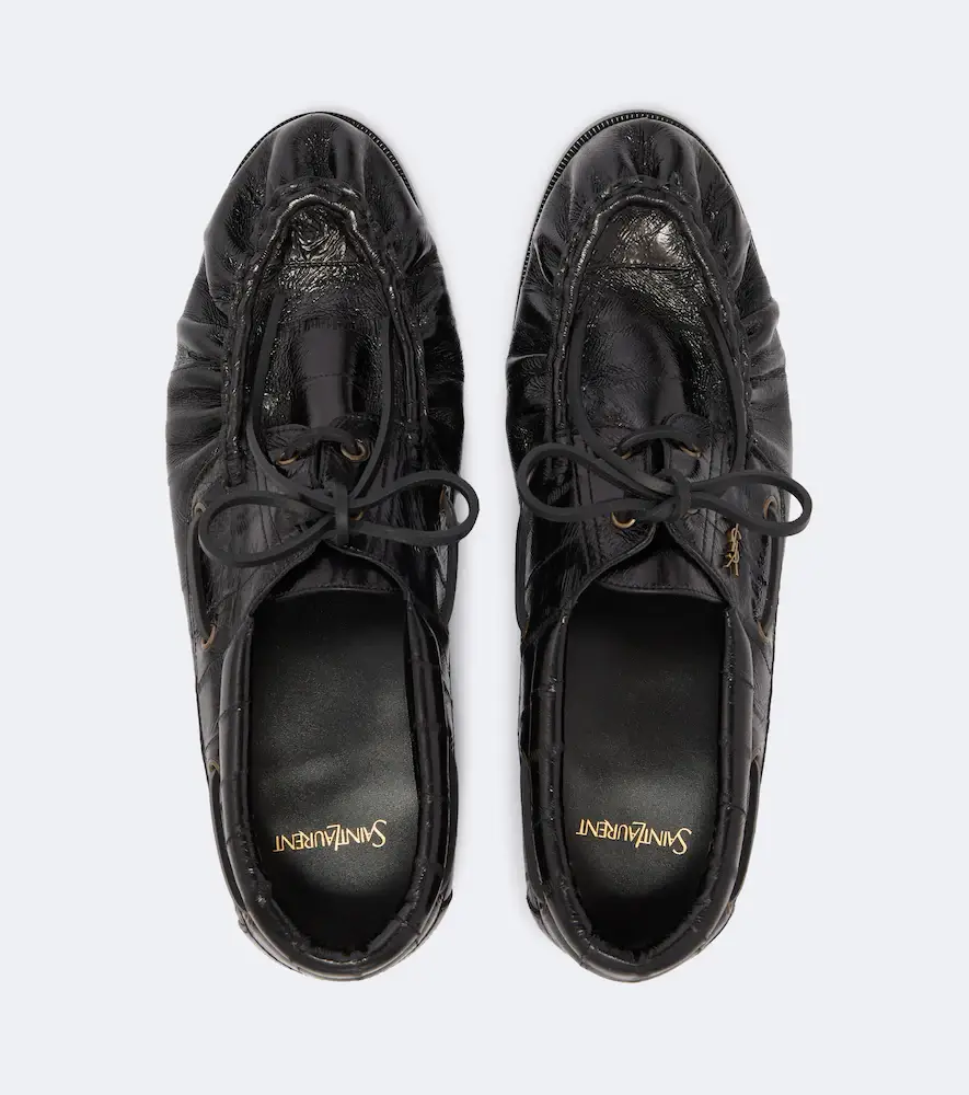 Saint Laurent Le Loafer Bateau eel leather boat shoes | Thumbnail 4 Saint Laurent Le Loafer Bateau eel leather boat shoes | Thumbnail 4