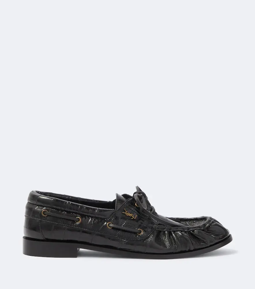 Saint Laurent Le Loafer Bateau eel leather boat shoes | Thumbnail 5 Saint Laurent Le Loafer Bateau eel leather boat shoes | Thumbnail 5