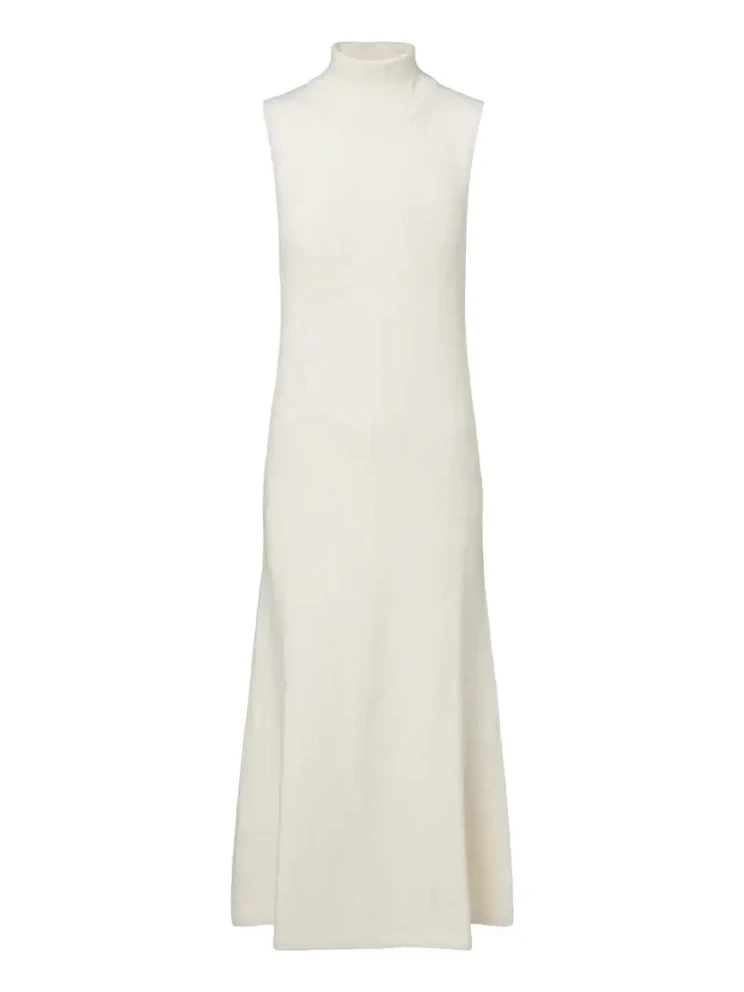 Wool, silk, and cashmere midi dress