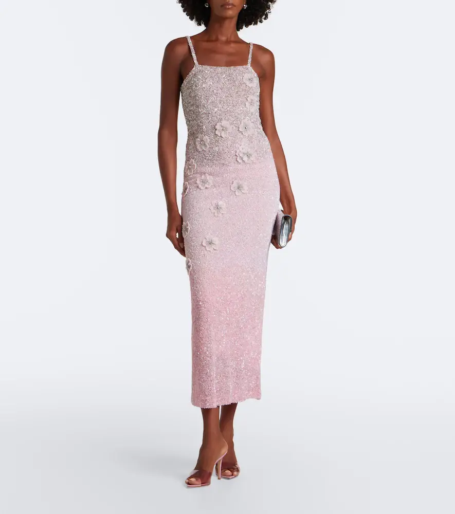 LA FUORI Là Fuori Embellished floral-appliqué gown | Thumbnail 2