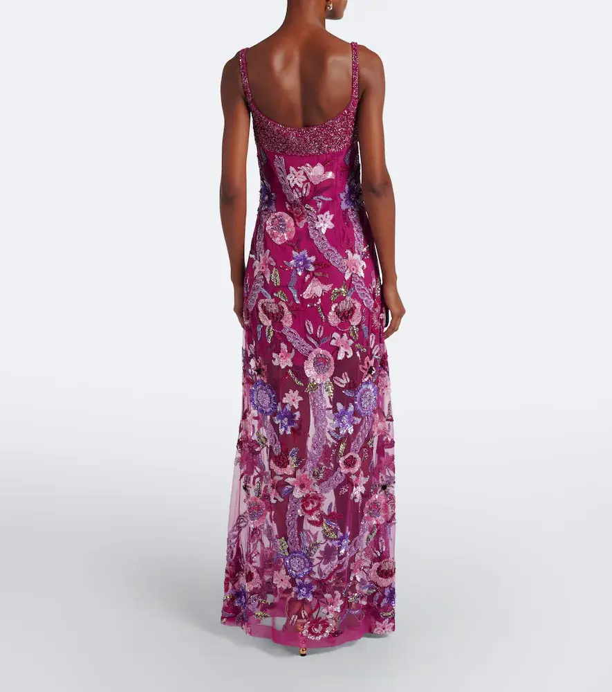 LA FUORI Là Fuori Mystical Garden embellished floral gown | Thumbnail 3