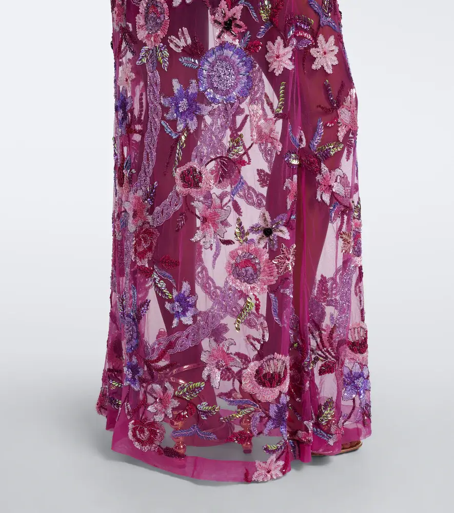 LA FUORI Là Fuori Mystical Garden embellished floral gown | Thumbnail 4