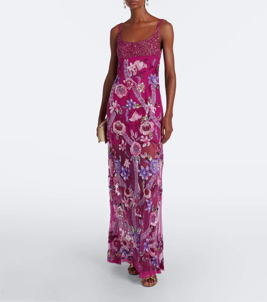 LA FUORI Là Fuori Mystical Garden embellished floral gown | Thumbnail 5