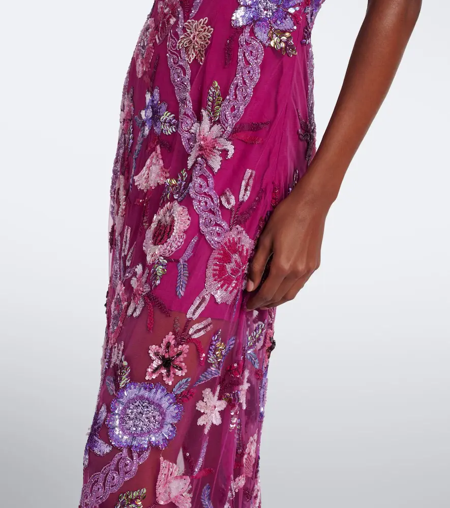 LA FUORI Là Fuori Mystical Garden embellished floral gown | Thumbnail 6