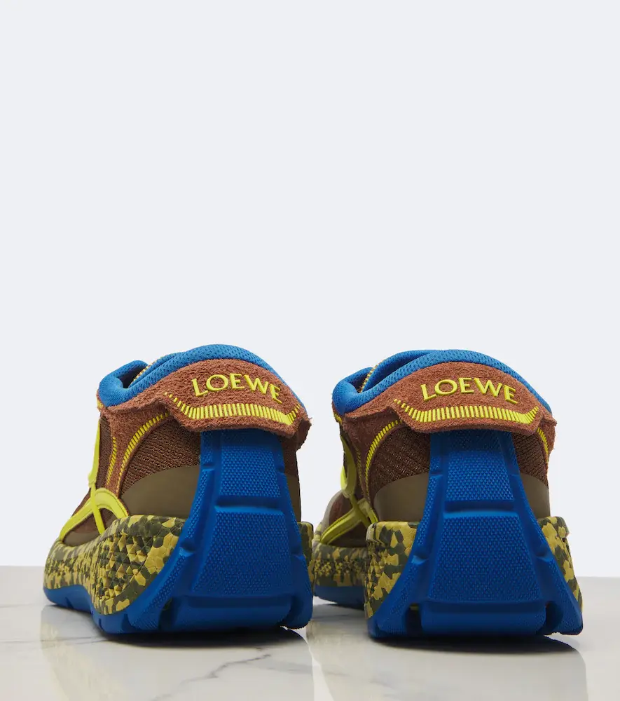 Loewe Pogo suede-trimmed sneakers | Thumbnail 2 Loewe Pogo suede-trimmed sneakers | Thumbnail 2