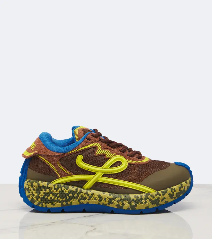 Loewe Pogo suede-trimmed sneakers | Thumbnail 3 Loewe Pogo suede-trimmed sneakers | Thumbnail 3