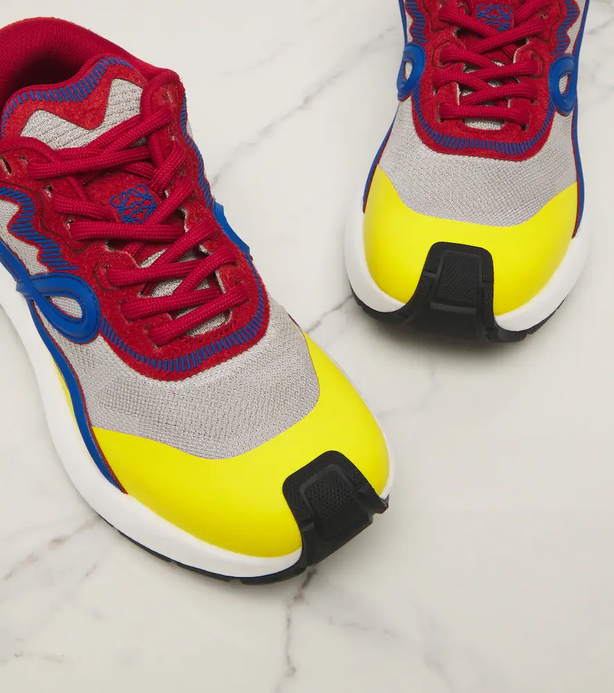 Loewe Pogo colorbocked mesh-trimmed sneakers | Thumbnail 3 Loewe Pogo colorbocked mesh-trimmed sneakers | Thumbnail 3