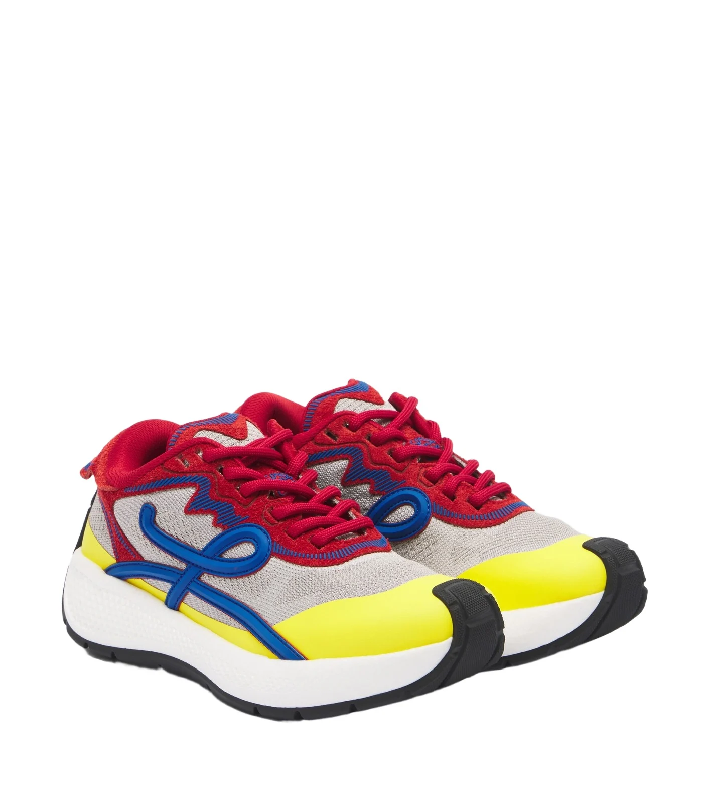 Pogo colorbocked mesh-trimmed sneakers Pogo colorbocked mesh-trimmed sneakers