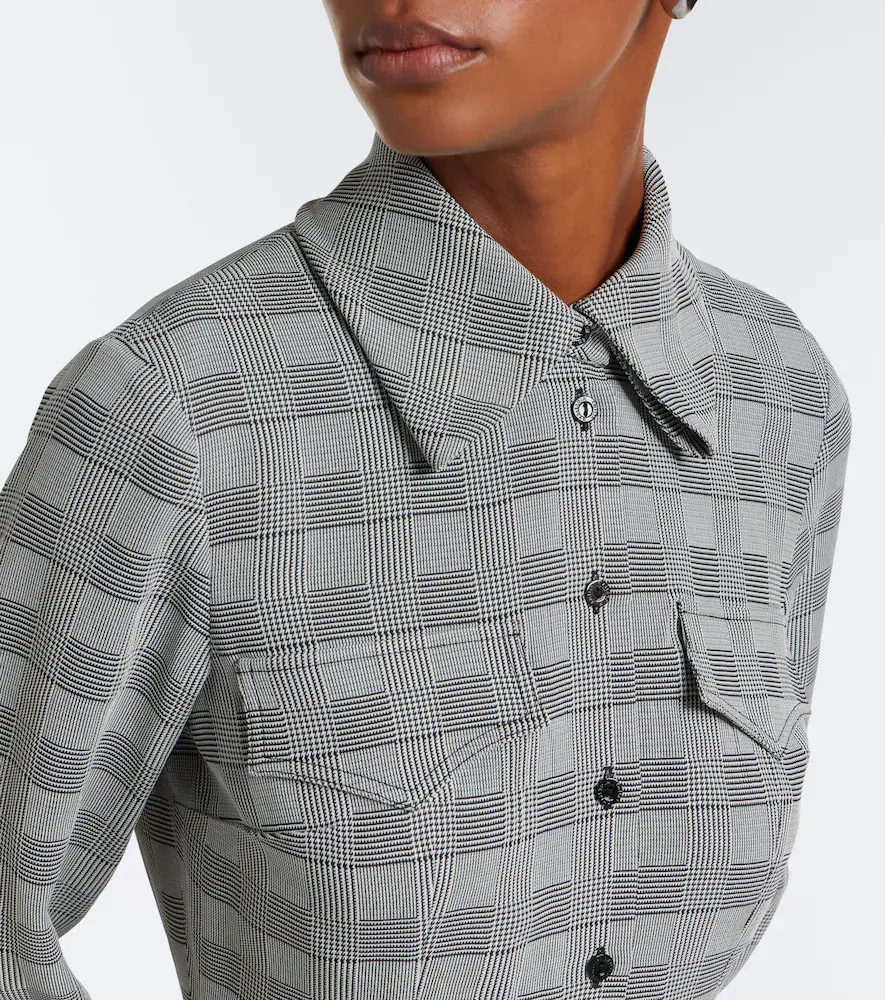 Emilia Wickstead Caliste checked shirtdress | Thumbnail 3 Emilia Wickstead Caliste checked shirtdress | Thumbnail 3