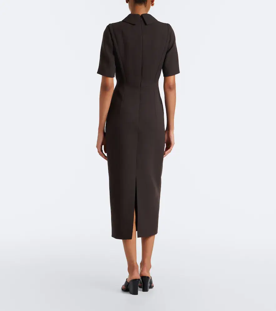 Emilia Wickstead Valletta wool midi dress | Thumbnail 2 Emilia Wickstead Valletta wool midi dress | Thumbnail 2