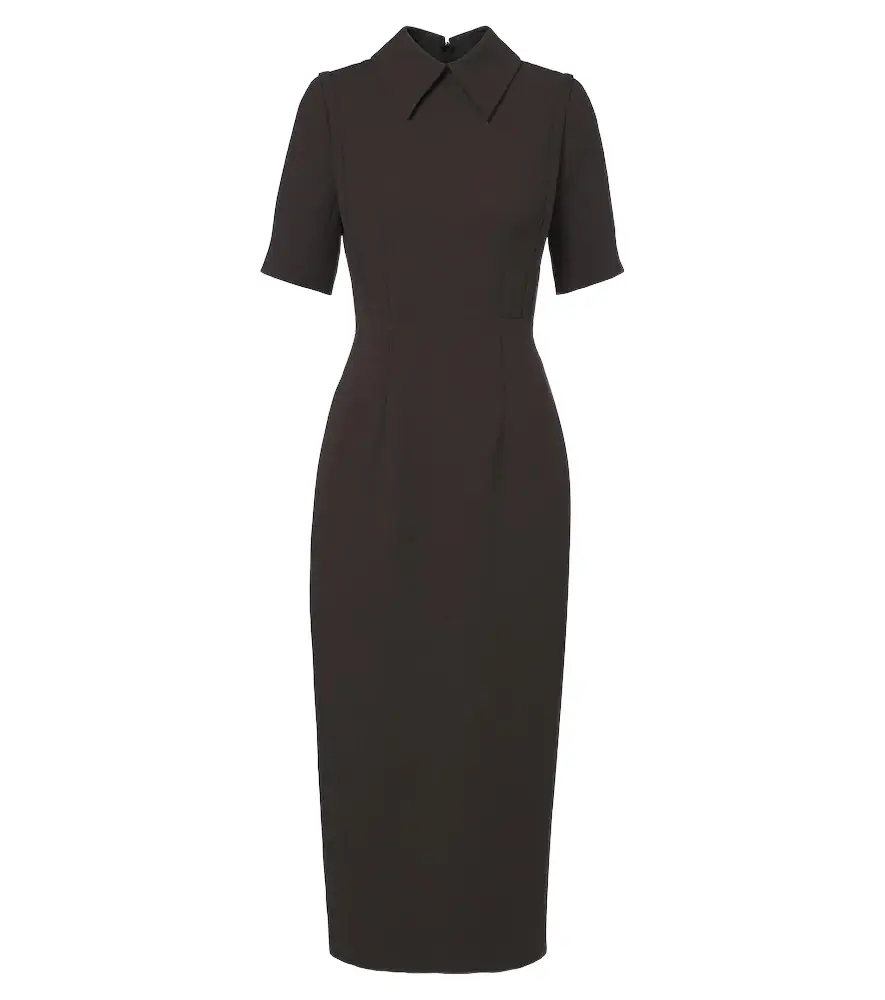 Emilia Wickstead Valletta wool midi dress | Image 1 Emilia Wickstead Valletta wool midi dress | Image 1