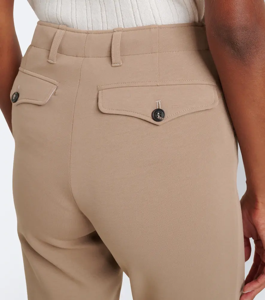 ELEVENTY Suede trimmed capris | Thumbnail 3 ELEVENTY Suede trimmed capris | Thumbnail 3