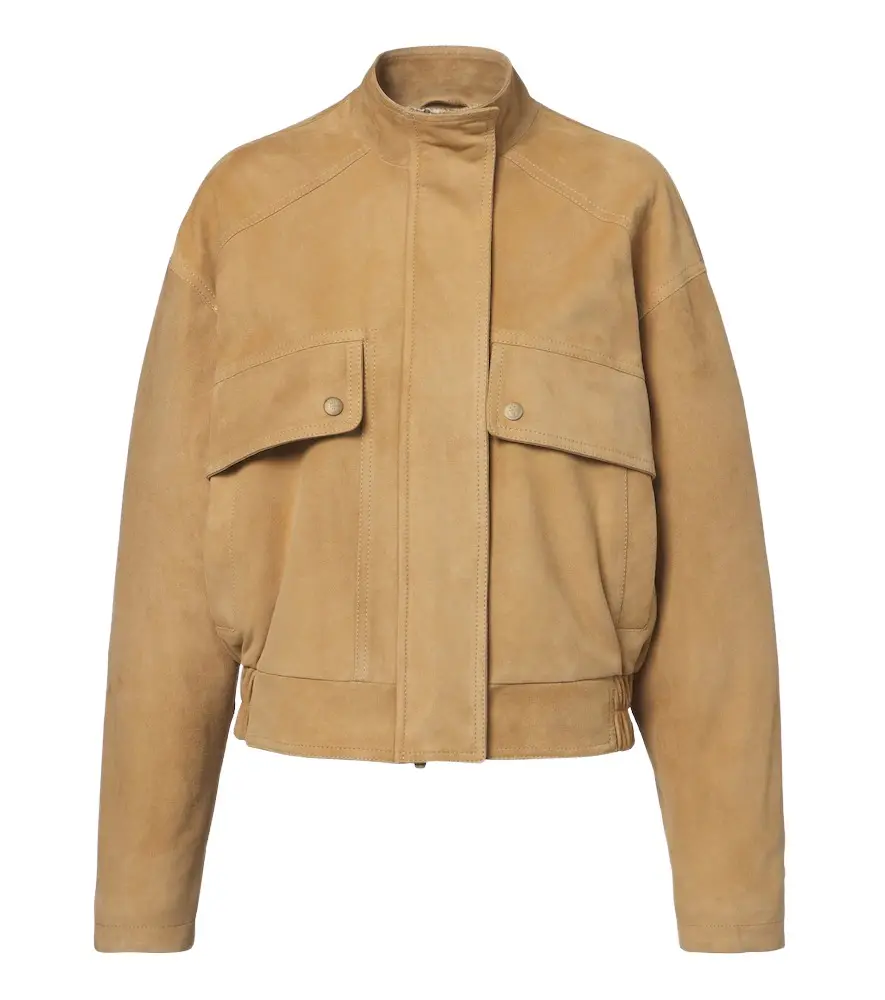 ELEVENTY Suede bomber jacket
