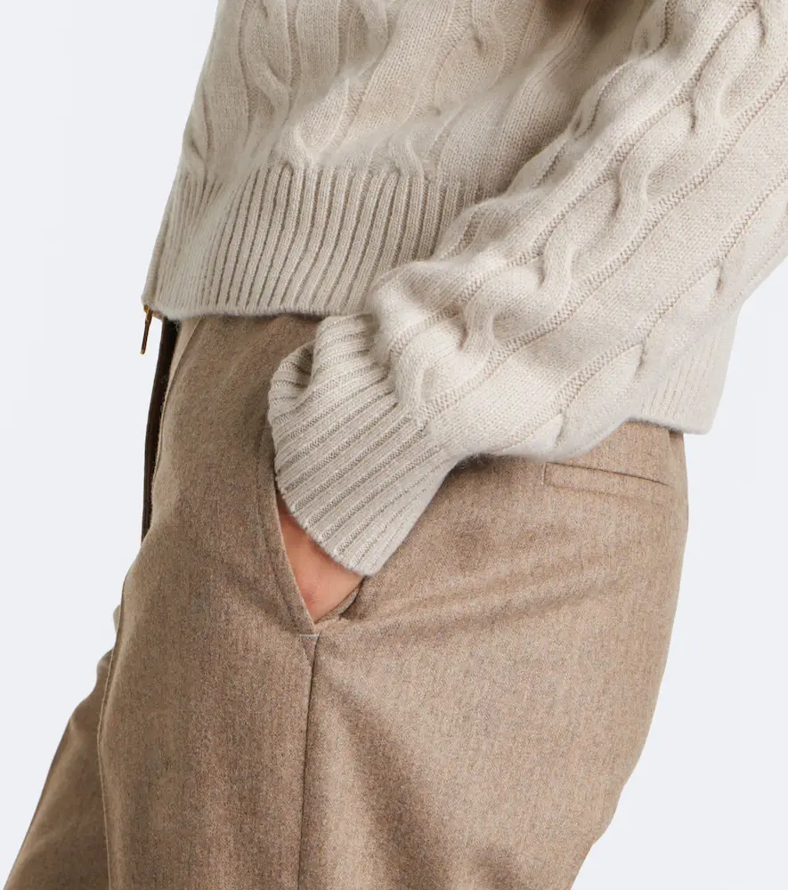 ELEVENTY Cable-knit cashmere zip-up sweater | Thumbnail 4