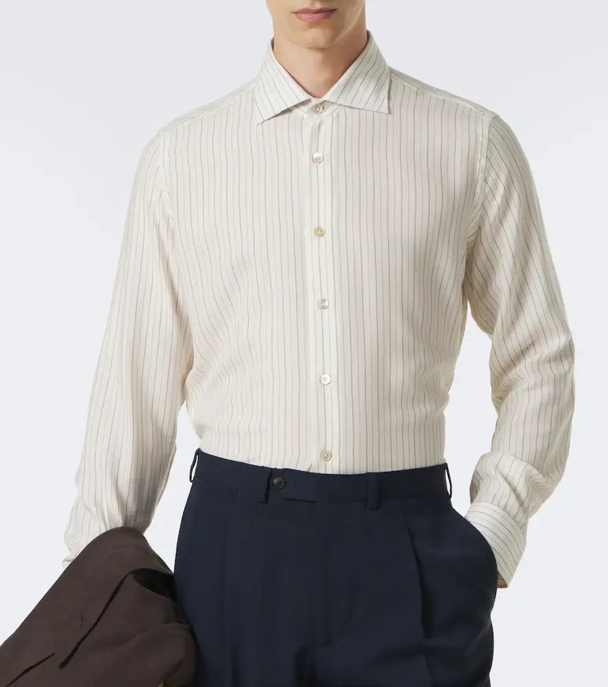 ELEVENTY Striped twill shirt | Thumbnail 3 ELEVENTY Striped twill shirt | Thumbnail 3